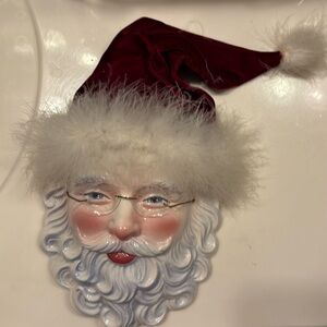 Beautiful Antique Santa Ceramic Mask